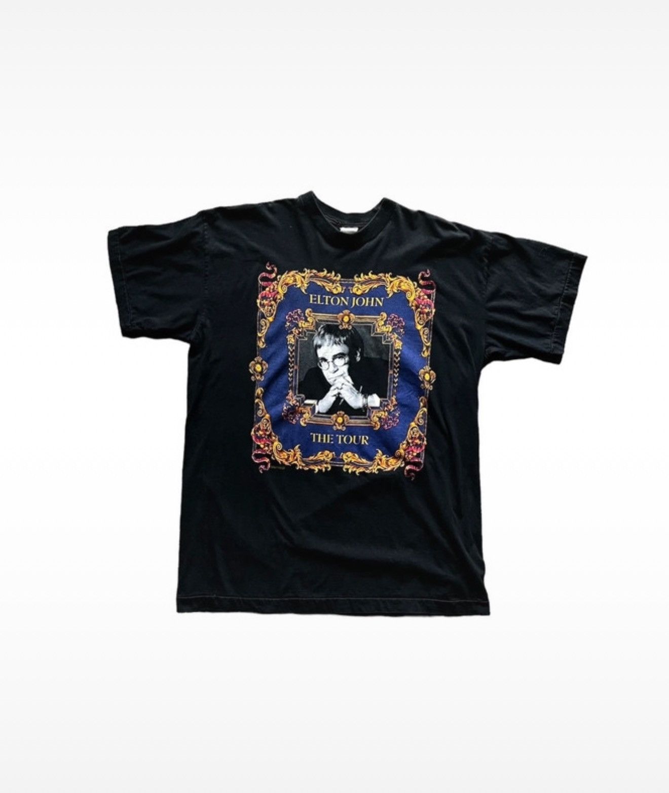 Gianni Valentino × Versace Elton John 1992 - 1993 world tour tee Size US L / EU 52-54 / 3 - 1 Thumbnail
