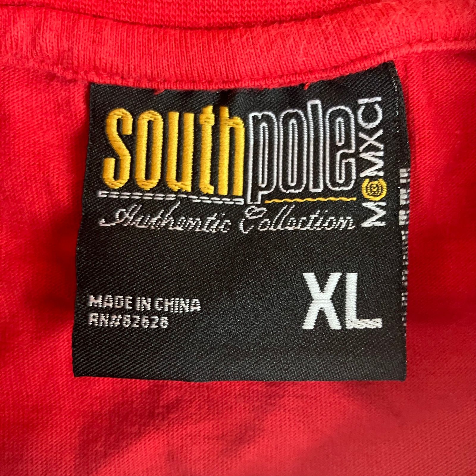 Southpole × Vintage Y2k Southpole Big Logo Red Short Sleeve T-shirt Size US XL / EU 56 / 4 - 4 Thumbnail
