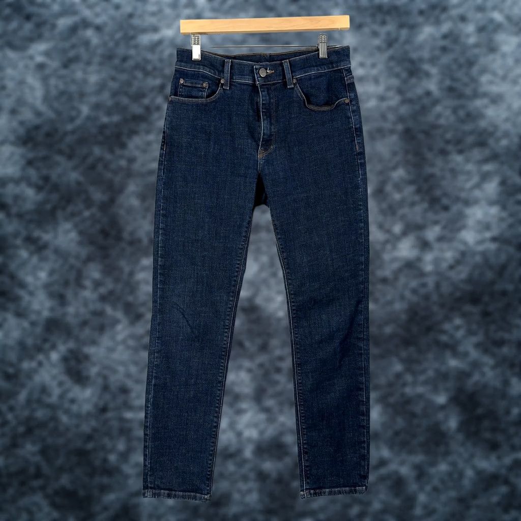Mott & Bow Mott & Bow Jeans Slim Wooster 30x30 Slim Slim Jeans Mens Blue Dark Wash Denim Stretch Five-Pocket Zip Fly Button Closure Adult Men Size US 30 / EU 46 - 1 Thumbnail