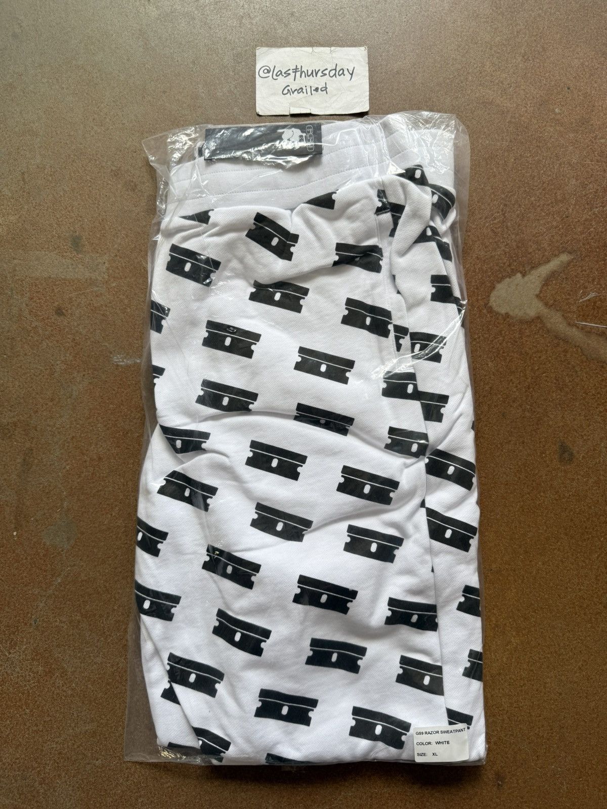 G59 Records $UICIDEBOY$ G59 Records Razor Sweatpants White XL Size US 36 / EU 52 - 5 Thumbnail
