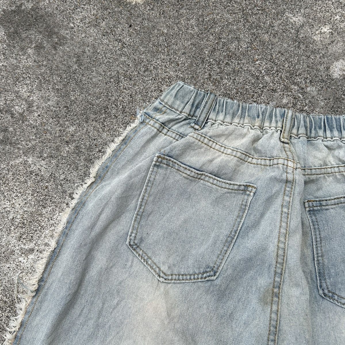 Japanese Brand Loose Jeans Patchwork Paint Style *kapital Stlye Size US 27 - 20 Thumbnail