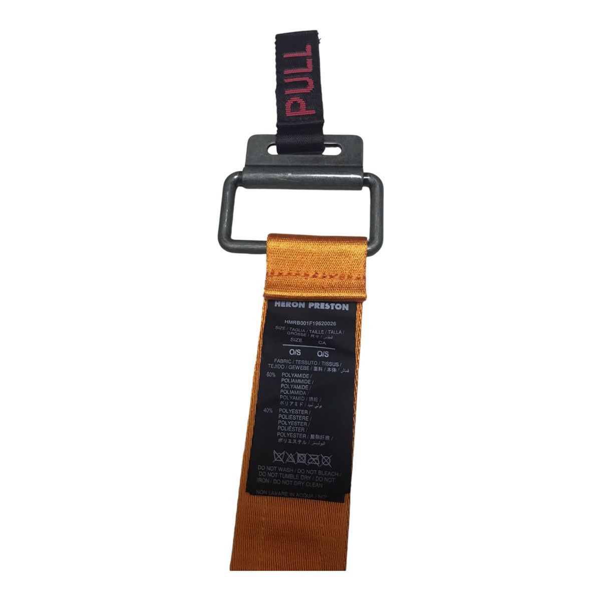 Heron Preston Hero Preston Logo Tape Canvas Belt Size ONE SIZE - 3 Thumbnail