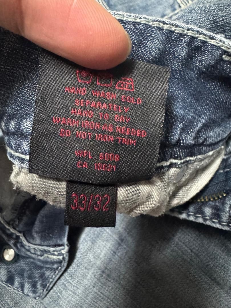 Japanese Brand Vintage Rock&Roll Cowboy Denim Mudwash Regular Straight Leg Size US 33 - 12 Thumbnail