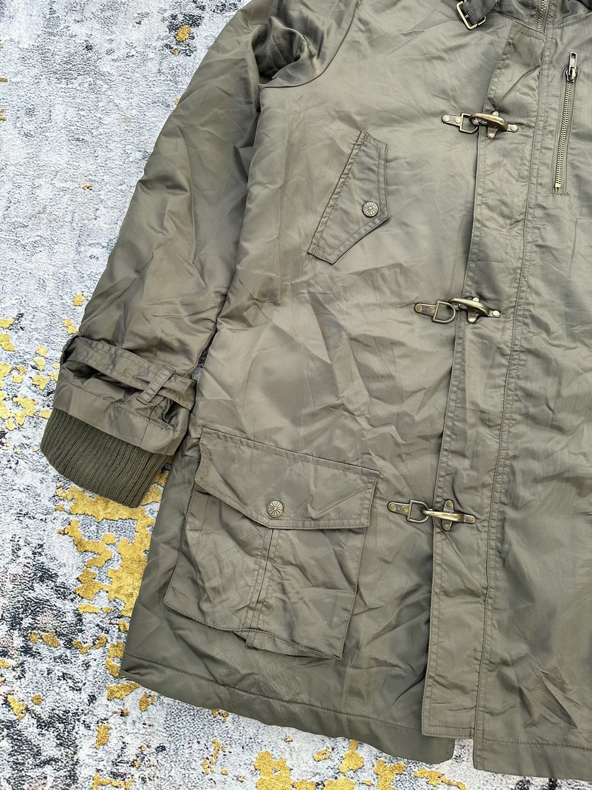 Japanese Brand WINTER SESSION IFSIX LGB STYLE BONDAGE DOWN FUR JACKET Size US L / EU 52-54 / 3 - 8 Thumbnail