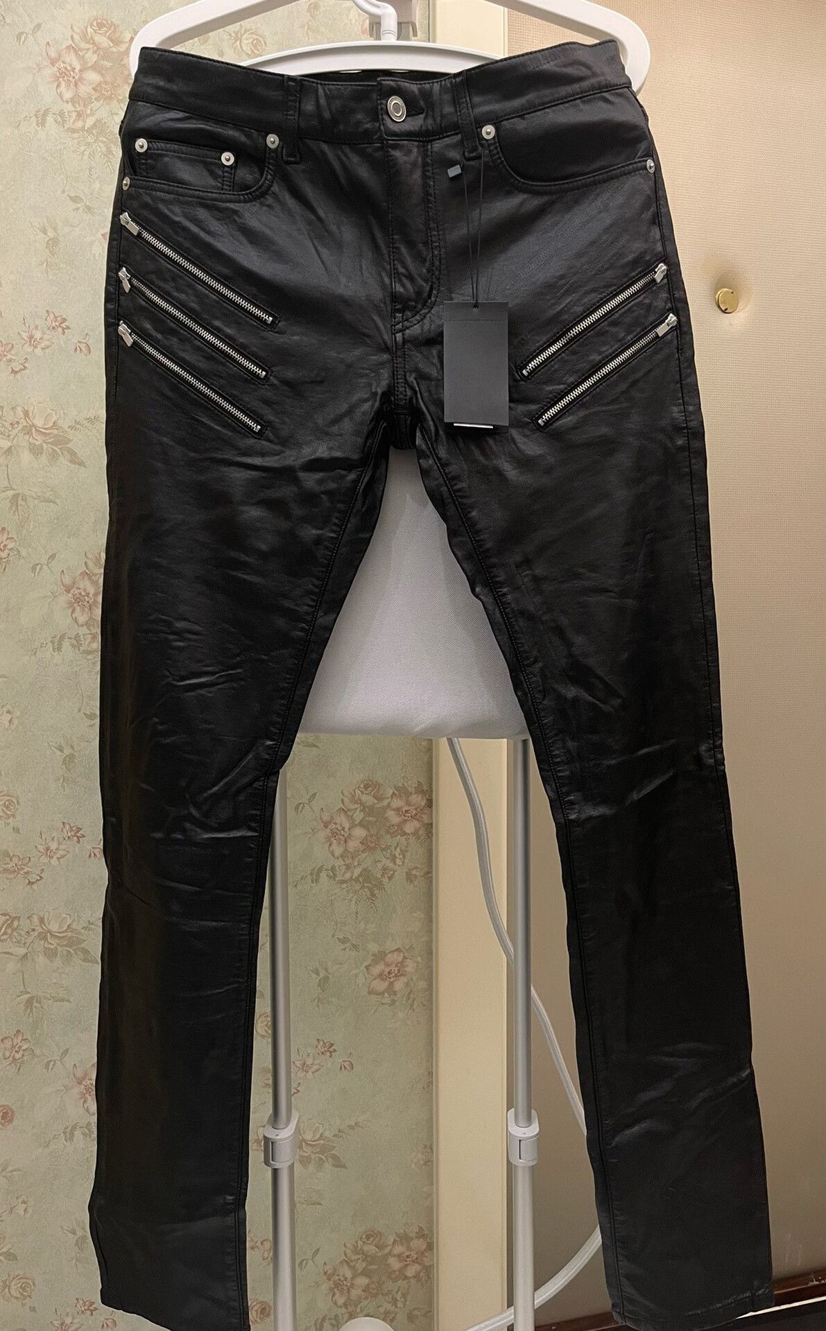 Saint Laurent Paris Saint Laurent Five-Zip Leather Pants Size US 30 / EU 46 - 1 Thumbnail