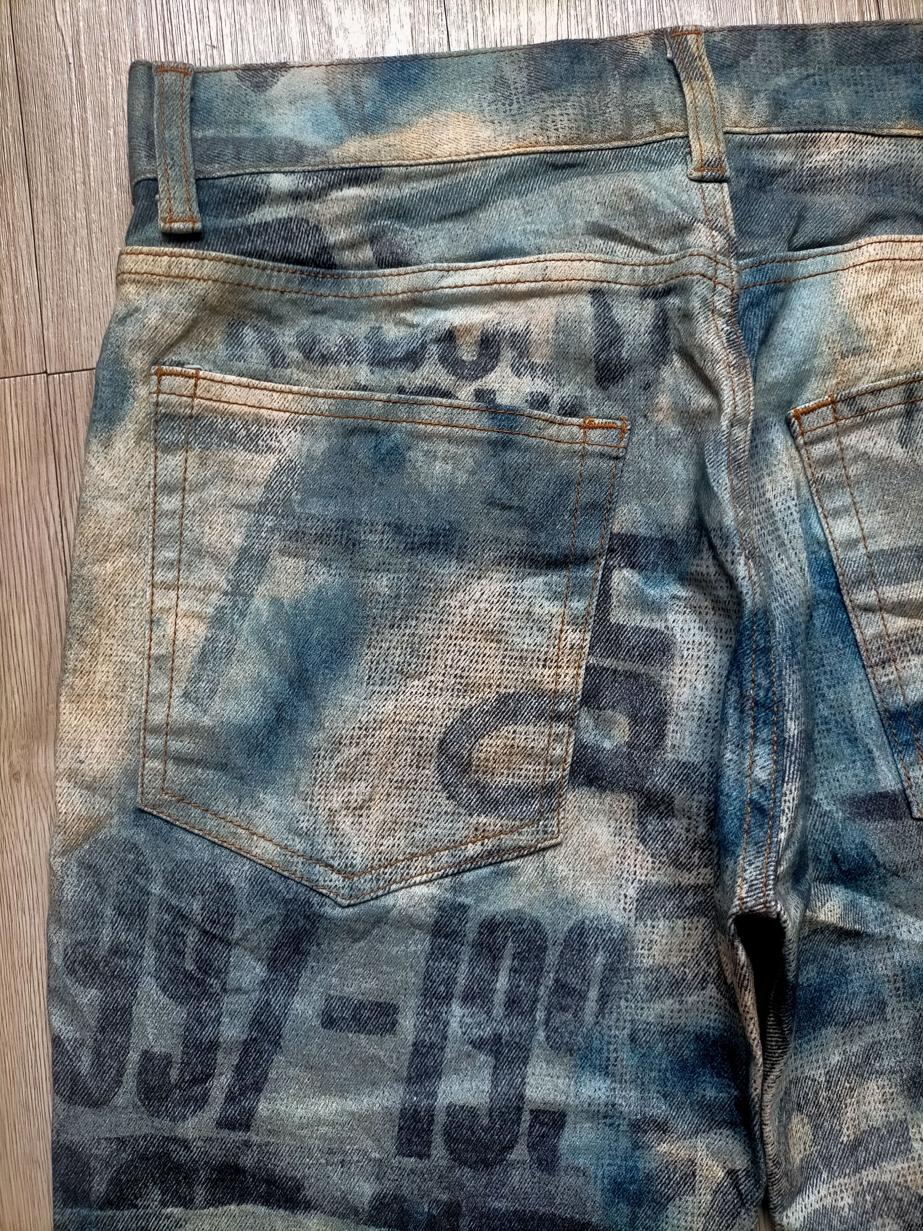 Le Grande Bleu (L.G.B.) ⚡Rare L.G.B x Beams Full Print denim pants Size US 30 / EU 46 - 11 Thumbnail