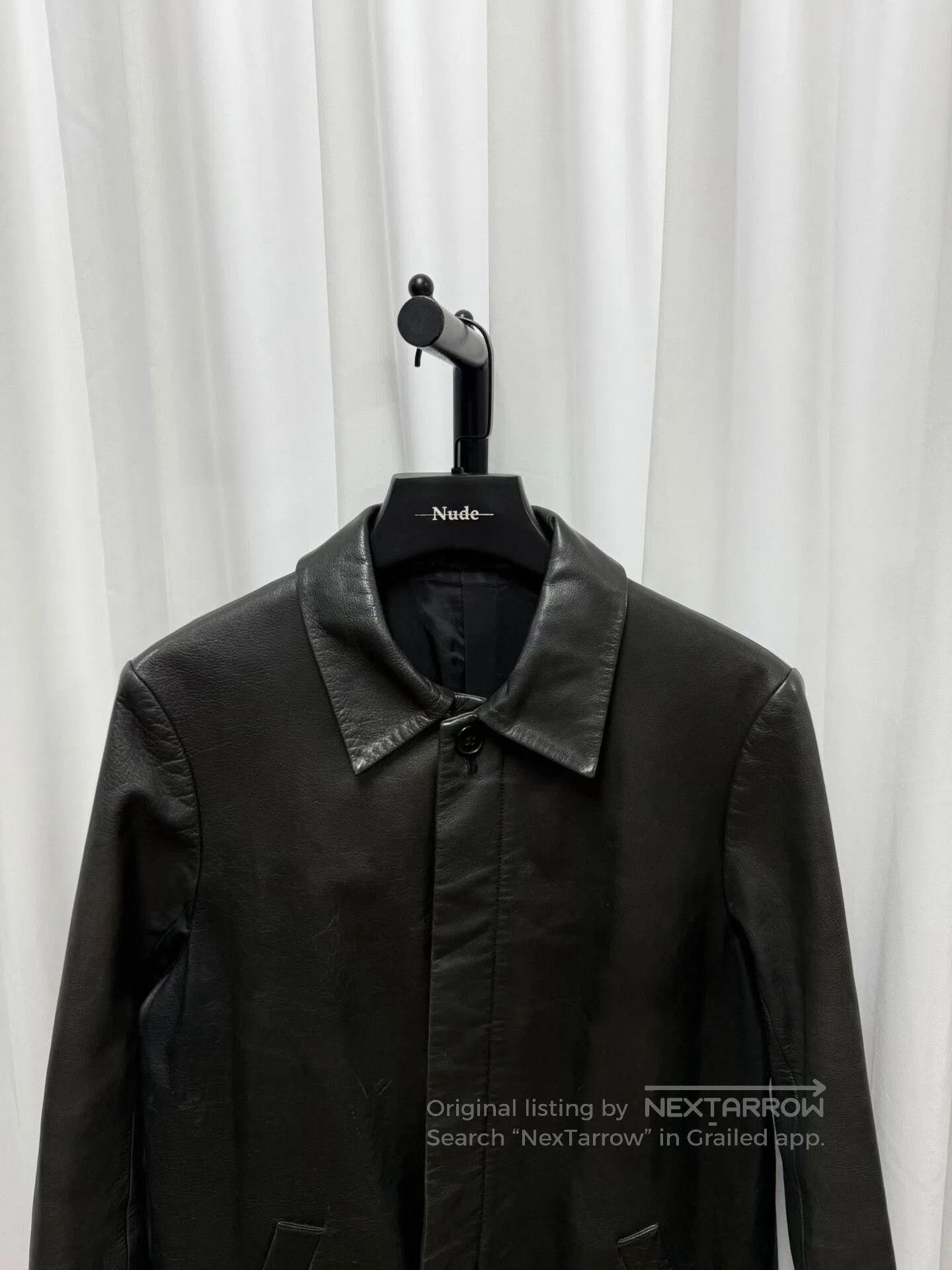 Yohji Yamamoto yohji yamamoto y's leather coat in black. Size US L / EU 52-54 / 3 - 3 Thumbnail