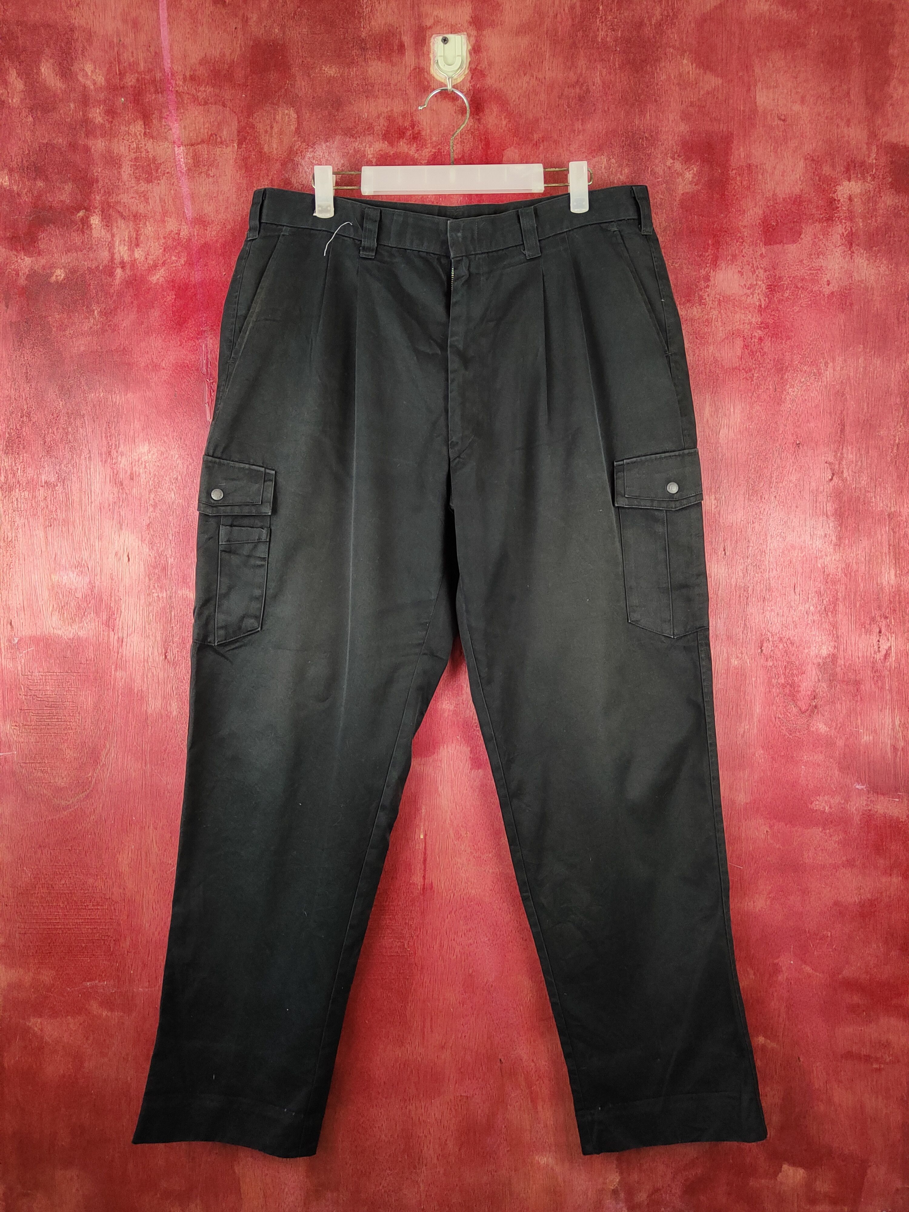 image of Vintage Xebec Black Multipocket Tactical Cargo Pants S2394, Men's (Size 36)