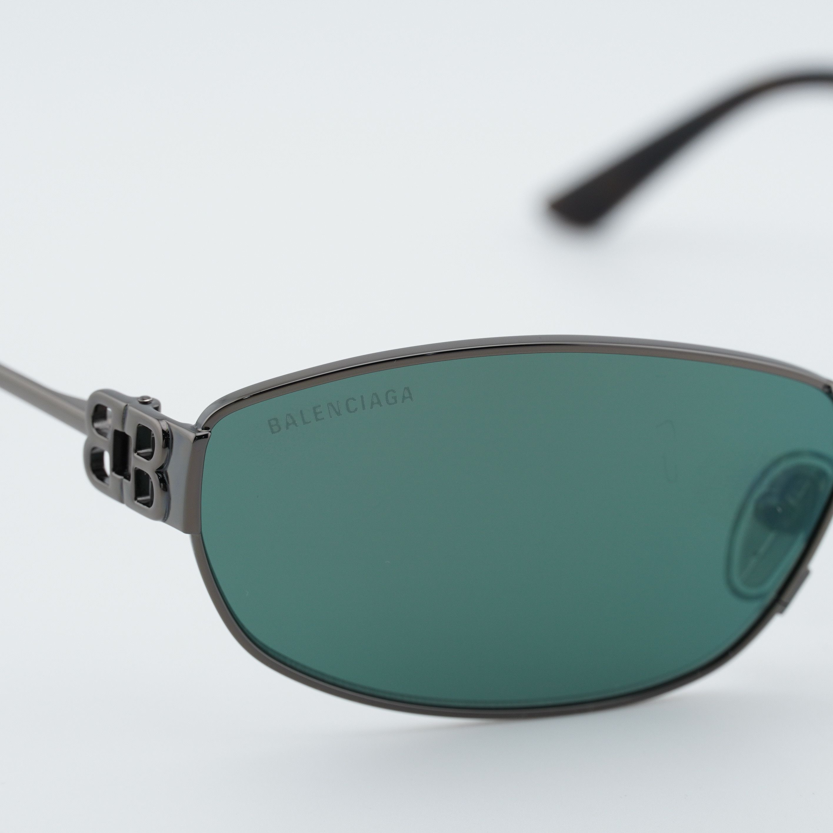 Balenciaga Balenciaga BB0336S 005 Unisex Sunglasses Grey Oval Frame Size ONE SIZE - 3 Thumbnail