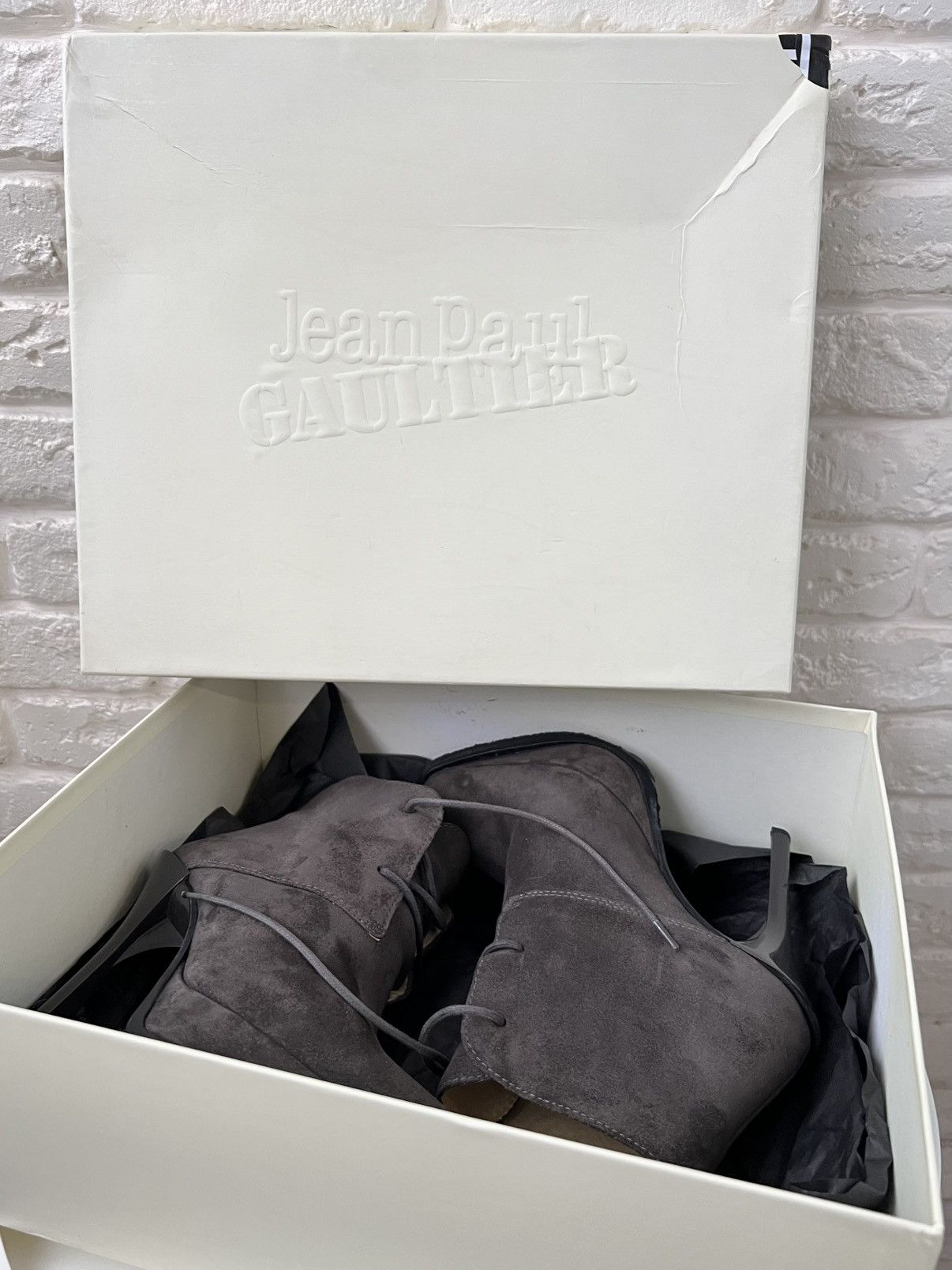 Jean Paul Gaultier Jean Paul Gaultier JPG Suede Boots Shoes Size US 6 / IT 36 - 8 Thumbnail