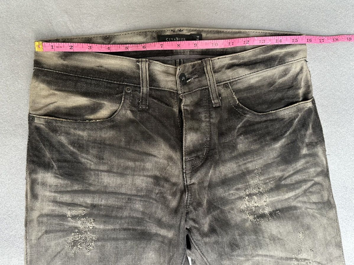 Japanese Brand FLARE Civarizie Distressed Release Leg Denim Size US 31 - 3 Thumbnail