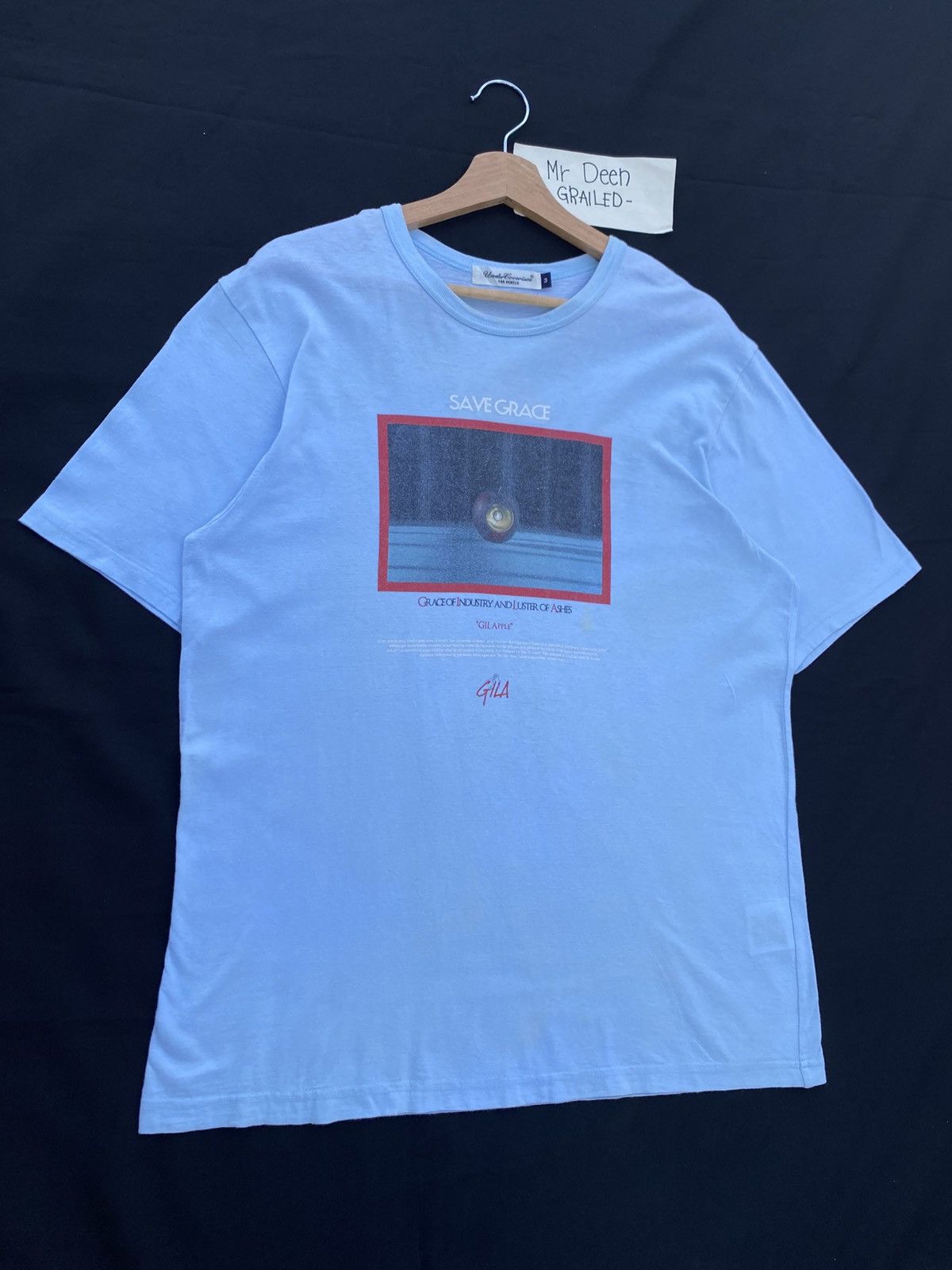 Undercover Rare UNDERCOVER for rebels Save Grace "GIL APPLE" GILA Tee Size US M / EU 48-50 / 2 - 3 Thumbnail