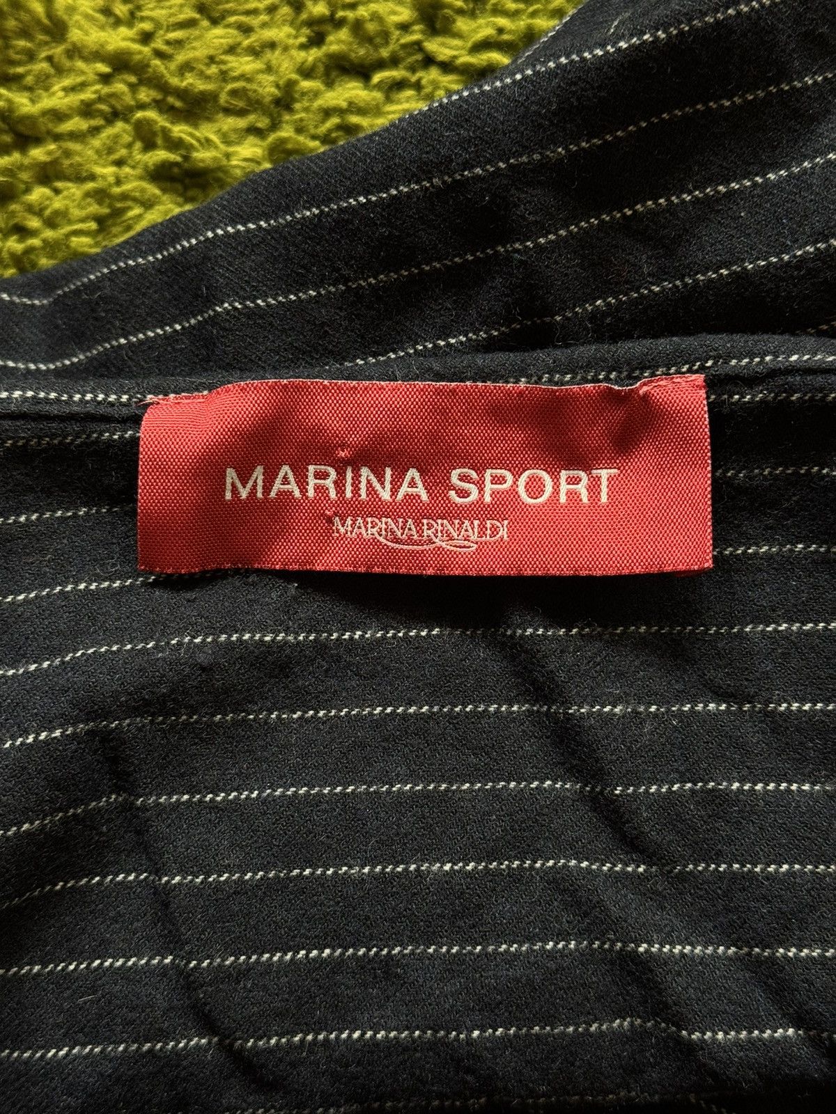 Designer × Marina Rinaldi Marina Rinaldi wool blend striped skirt Size 34" / US 12 / IT 48 - 6 Thumbnail