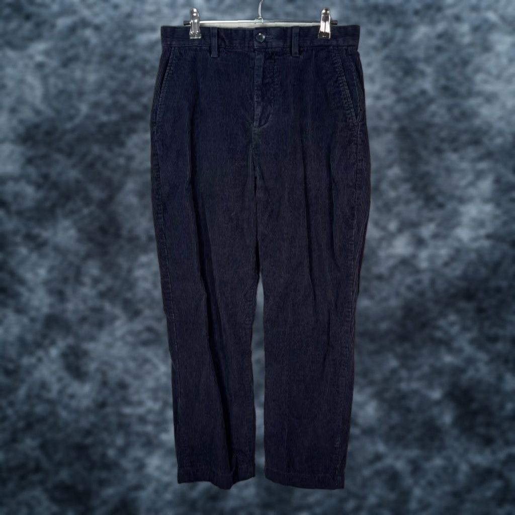 Gap Gap Mens Slim Fit Navy Corduroy Pants Straight Leg 28 x 25 Blue Straight Leg Chino Casual Pants Mens Classics Size US 28 / EU 44 - 1 Thumbnail