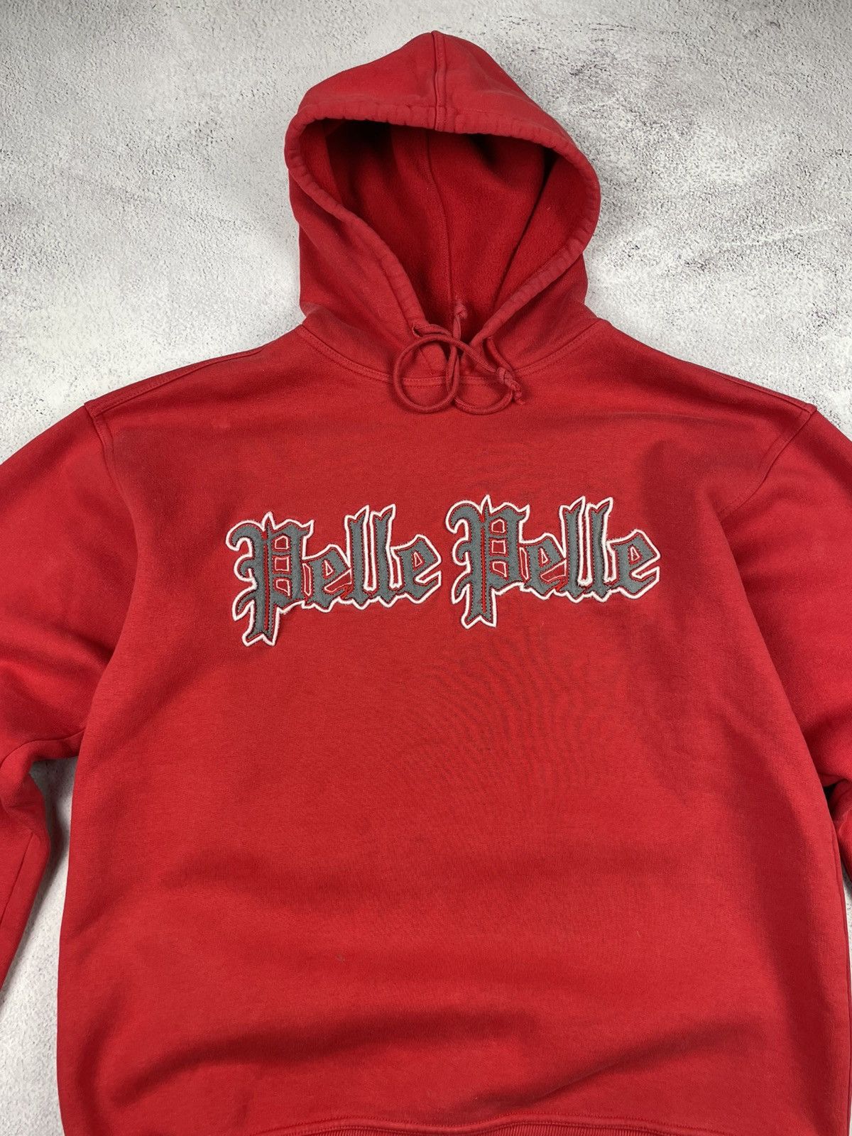 Pelle Pelle × Vintage Vintage Pelle Pelle Mens Hoodie Red Size Small Size US M / EU 48-50 / 2 - 3 Thumbnail