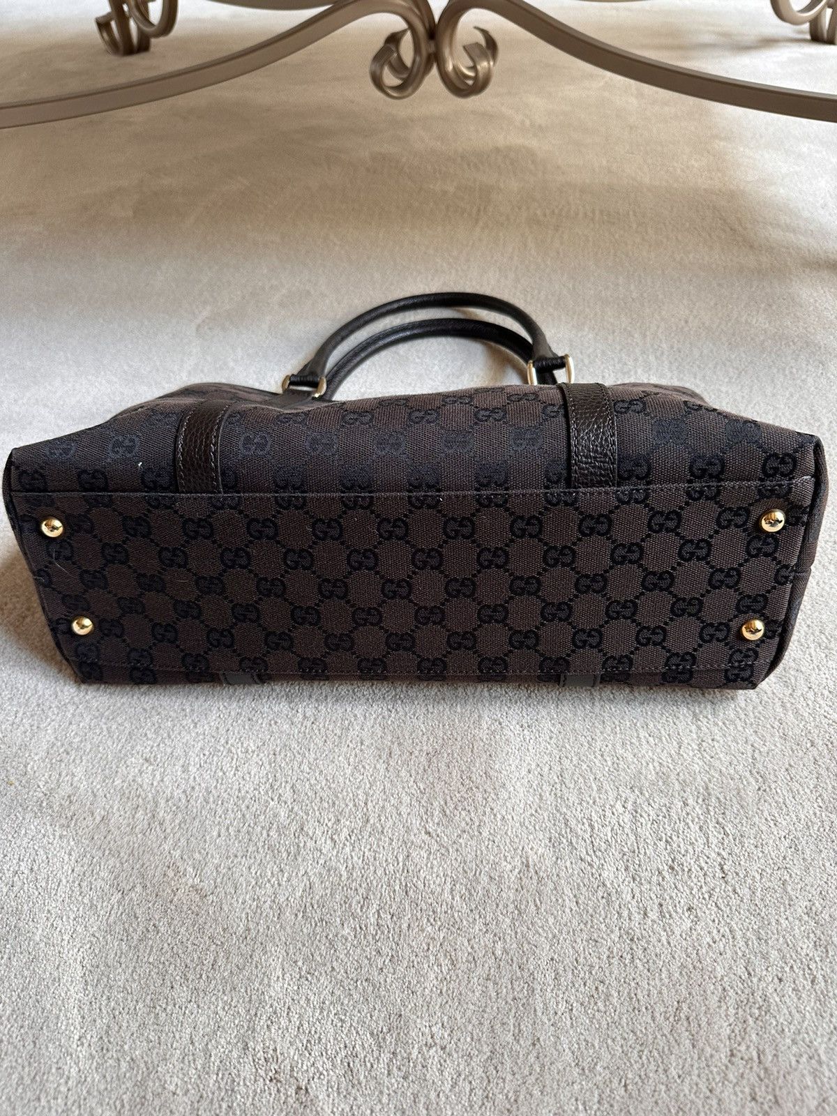 Gucci Gucci Brown GG Monogram Tote Bag Size ONE SIZE - 2 Thumbnail