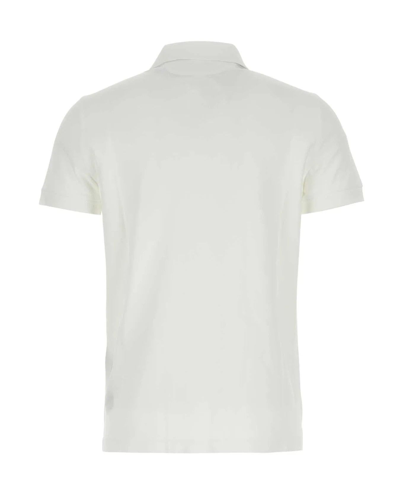 Tom Ford o1s22i1n0125 Cotton Polo Shirt in White Size US L / EU 52-54 / 3 - 2 Thumbnail