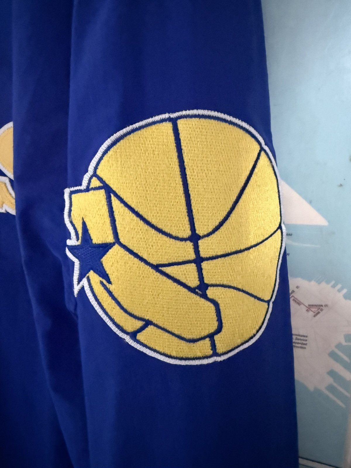 Mitchell & Ness Warriors vintage warm up jacket 1996/97 Size US XXL / EU 58 / 5 - 3 Thumbnail