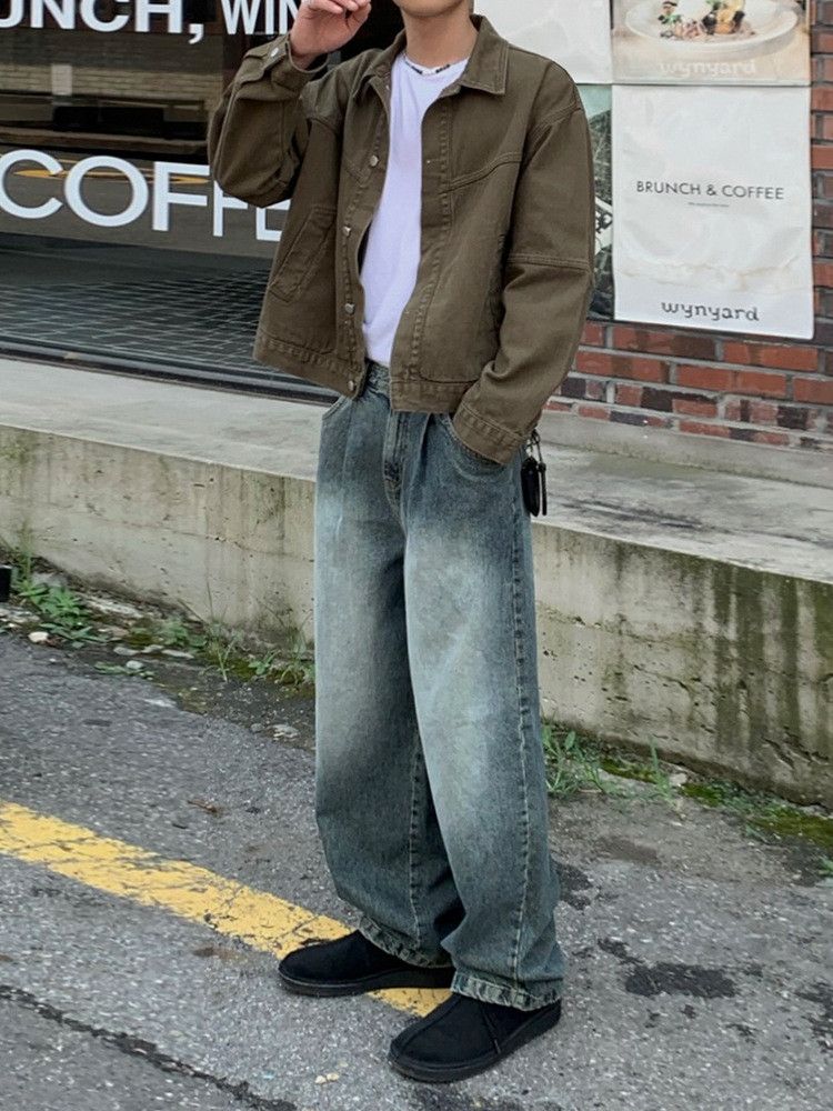 Japanese Brand × Jean Retro loose gradient wide leg jeans Size US 32 / EU 48 - 2 Thumbnail
