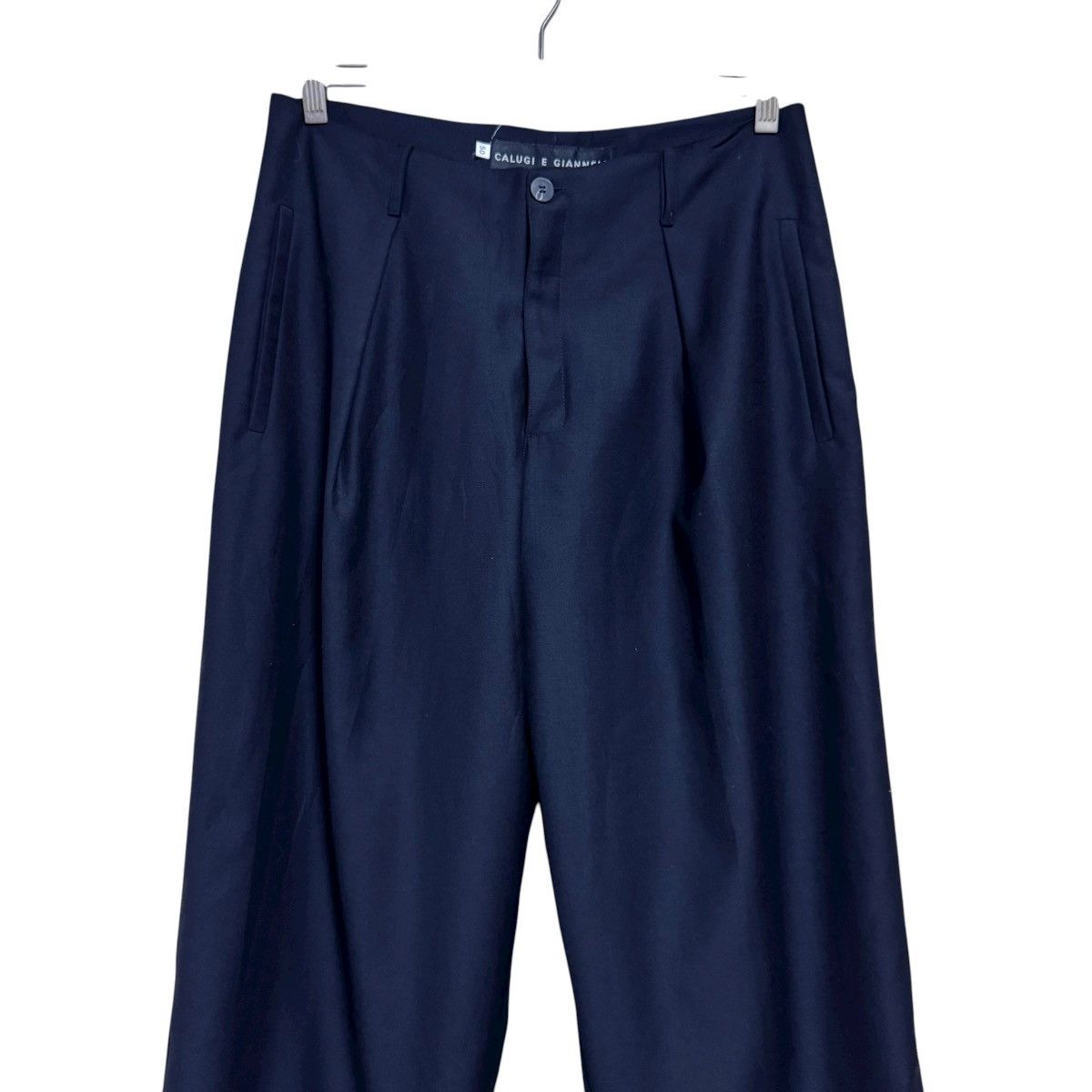 Calugi e Gianelli Calugi E Giannelli Black Wool Baggy Pants Size US 32 / EU 48 - 3 Thumbnail
