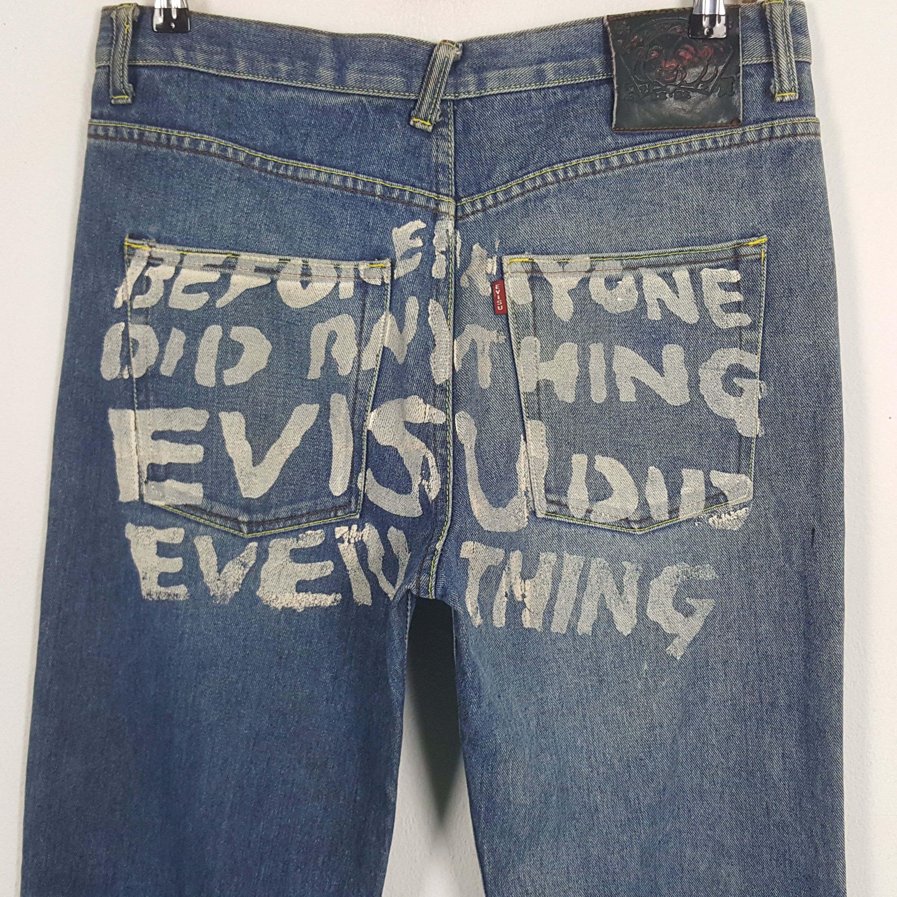 Japanese Brand × Vintage Vintage Evisu Japanese Brand Daicock Custom Art Denim Jeans Size US 32 / EU 48 - 5 Thumbnail