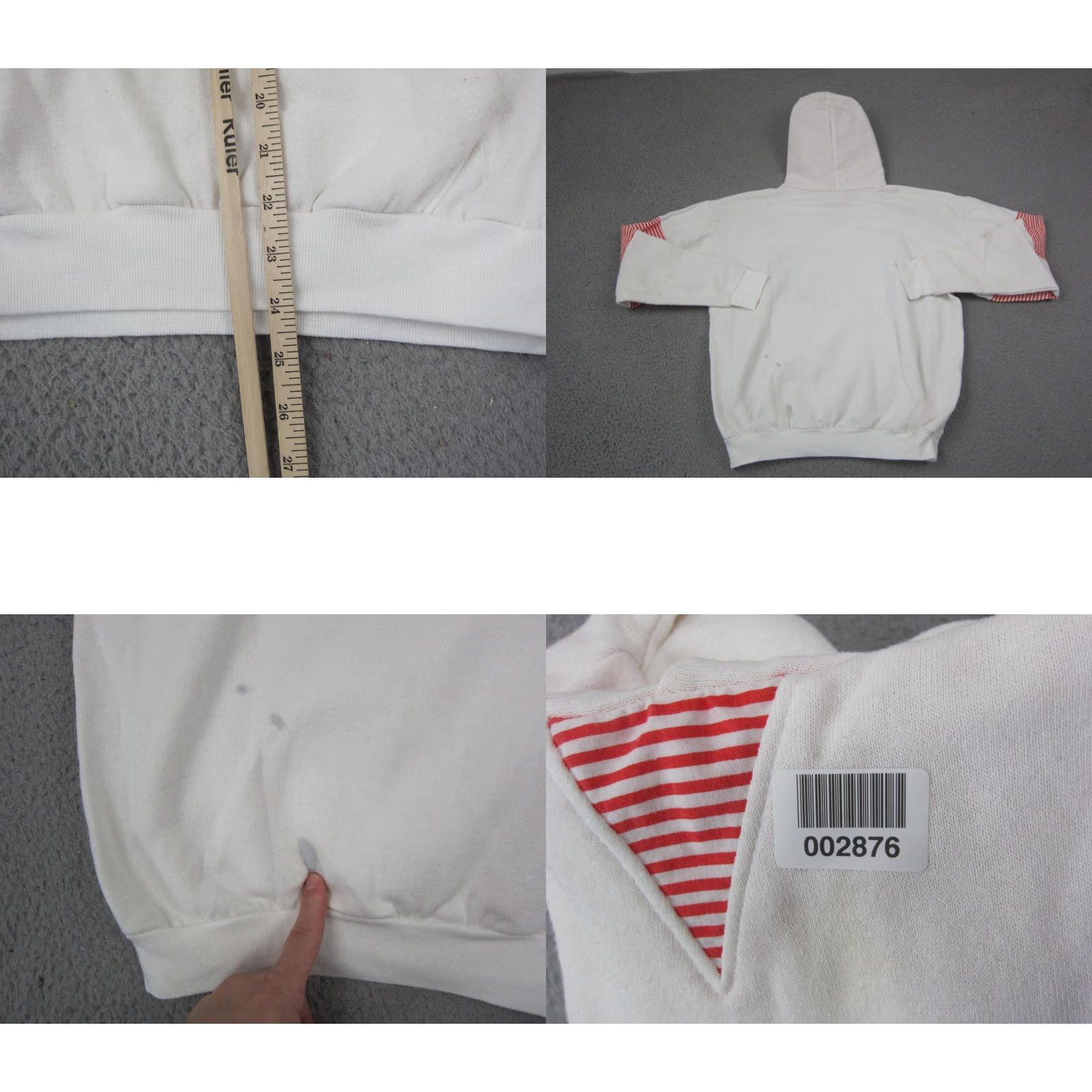 Vintage VINTAGE Diport Silverton Hoodie Mens L White Red 90s USA Made Mountain Ski Pullover Fleece Logo Size US XL / EU 56 / 4 - 9 Thumbnail