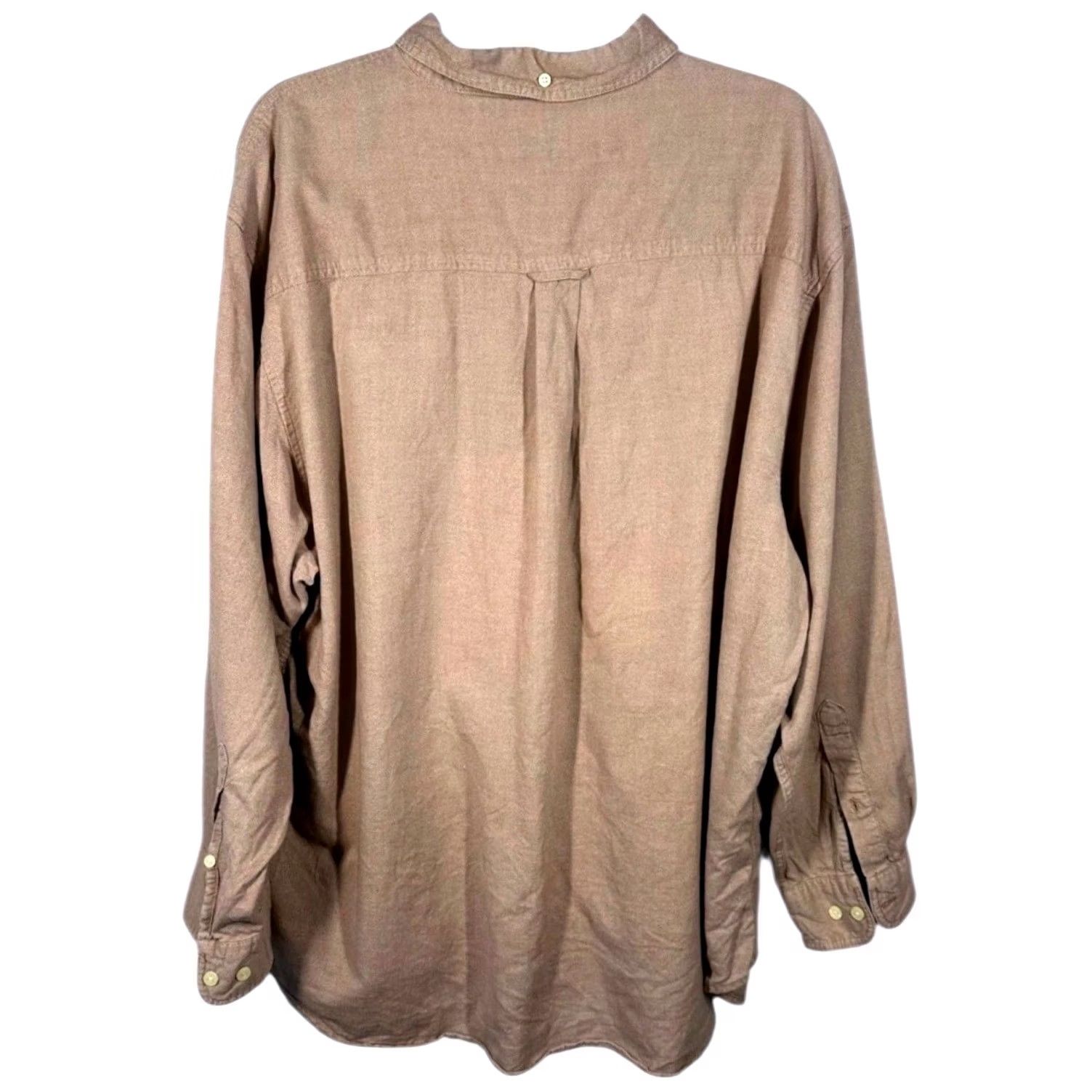 Catalina Catalina Mens 2XL Khaki Casual Shirt Long Sleeve Button Down Top Size US XXL / EU 58 / 5 - 2 Thumbnail