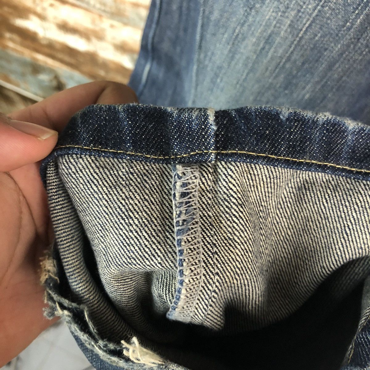 Edwin Edwin Blue faded Denim Pants #A1416 Size US 32 / EU 48 - 11 Thumbnail