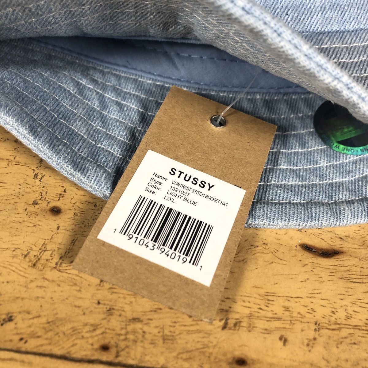 Stussy × Vintage Stussy Contrast Stitch Bucket Size ONE SIZE - 4 Thumbnail