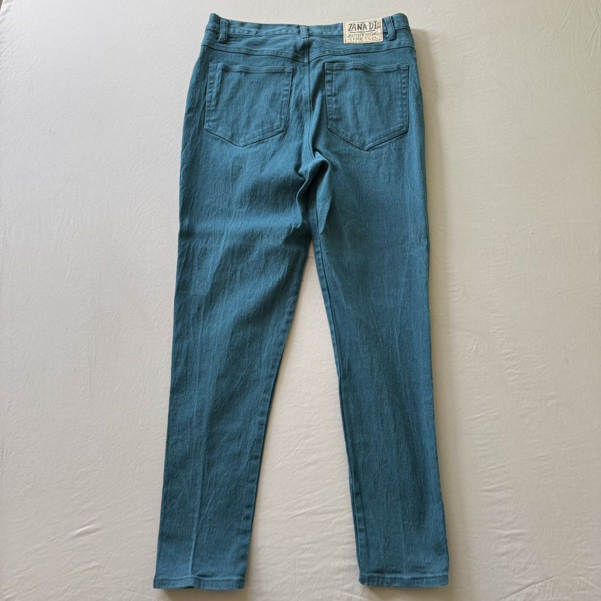 Other Vintage 80s Zana-Di Slim Teal Jeans Size 40" / US 18 - 2 Thumbnail