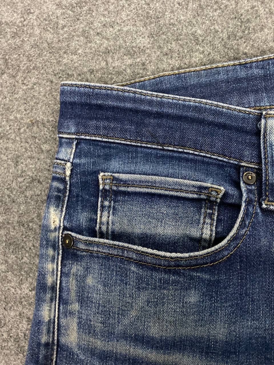 Japanese Brand uniqlo japanese brand skinny ultra stretch distressed denim Size US 34 / EU 50 - 8 Thumbnail