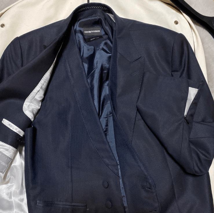 Emporio Armani Emporio Armani SUPREME Navy Blue Jacket and Vest Men Size 52R - 4 Thumbnail