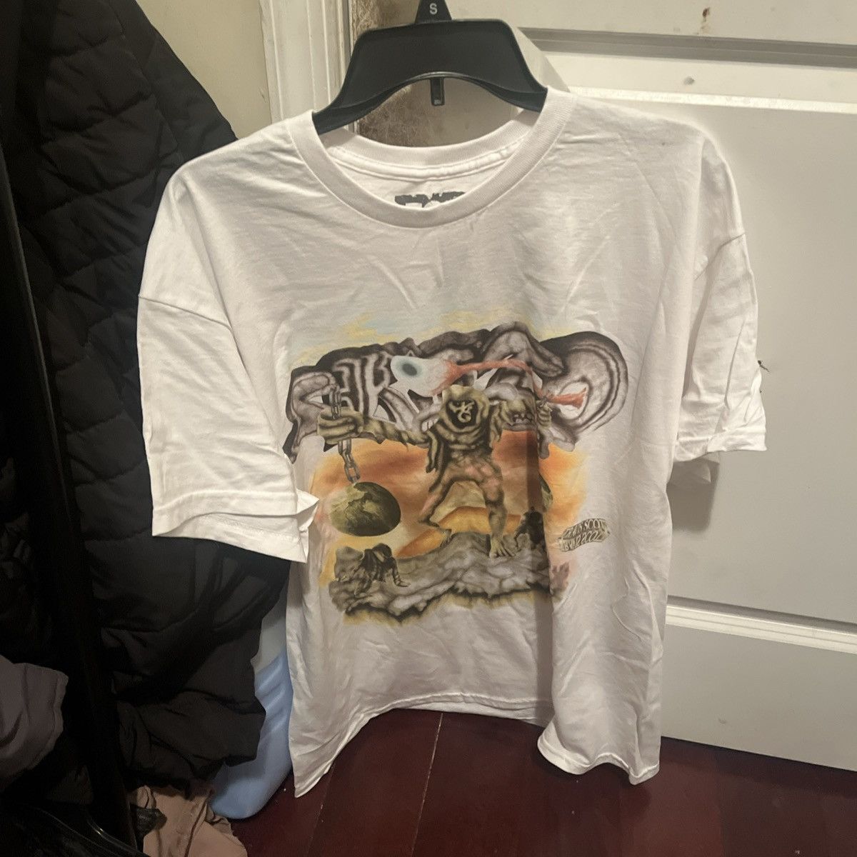 Travis Scott Cactus jack skitzo South America white tee Size US L / EU 52-54 / 3 - 1 Thumbnail