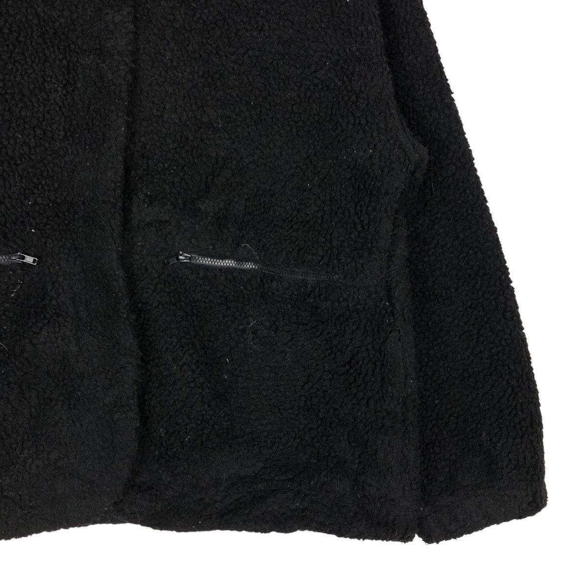 Japanese Brand 🔥Rich Black Vintage Fleece Jacket GU Japan Issey Miyake Size US XL / EU 56 / 4 - 5 Thumbnail