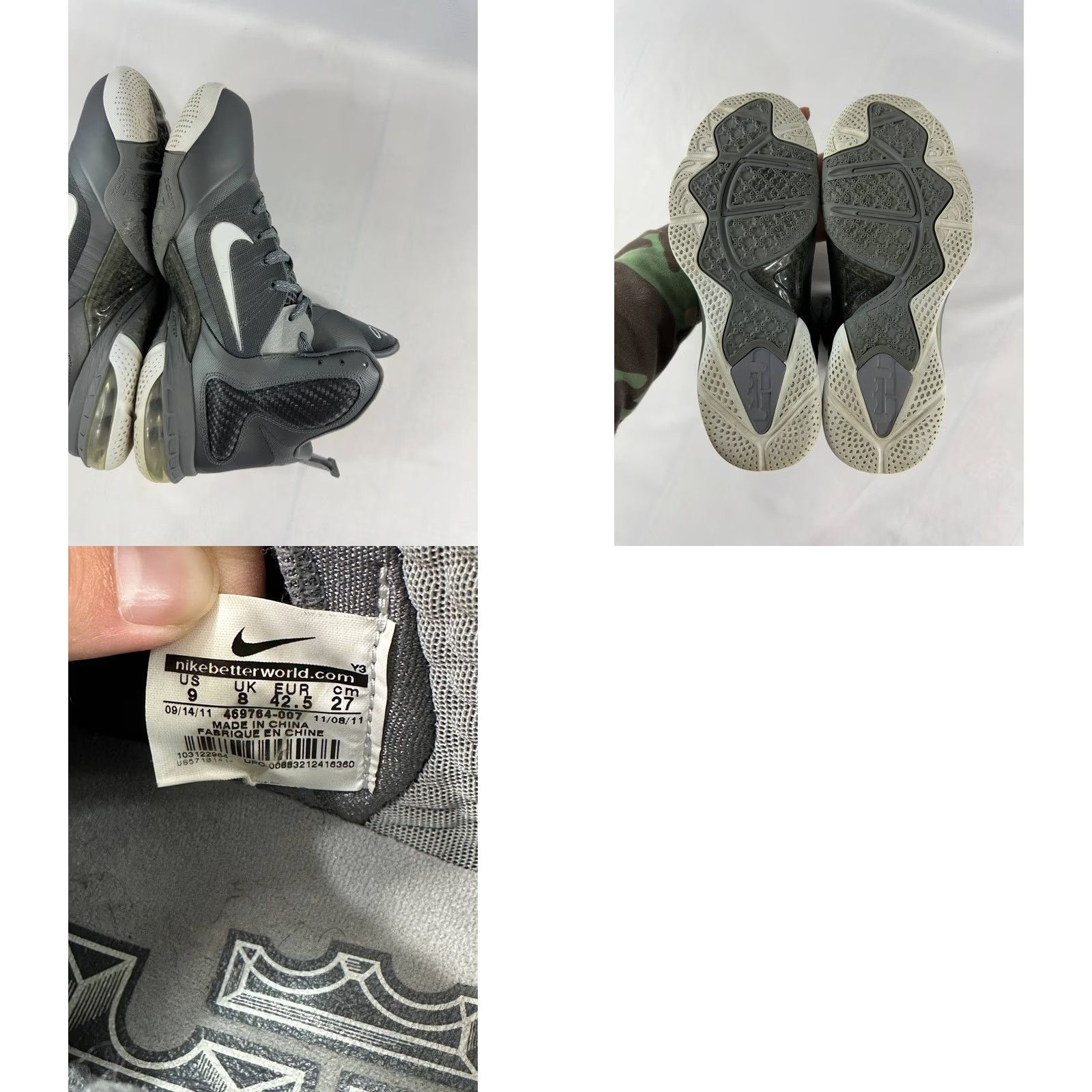 Nike Nike LeBron 9 'Cool Grey' 2012 Men's 469764-007 Size 9 Size US 9 / EU 42 - 9 Thumbnail