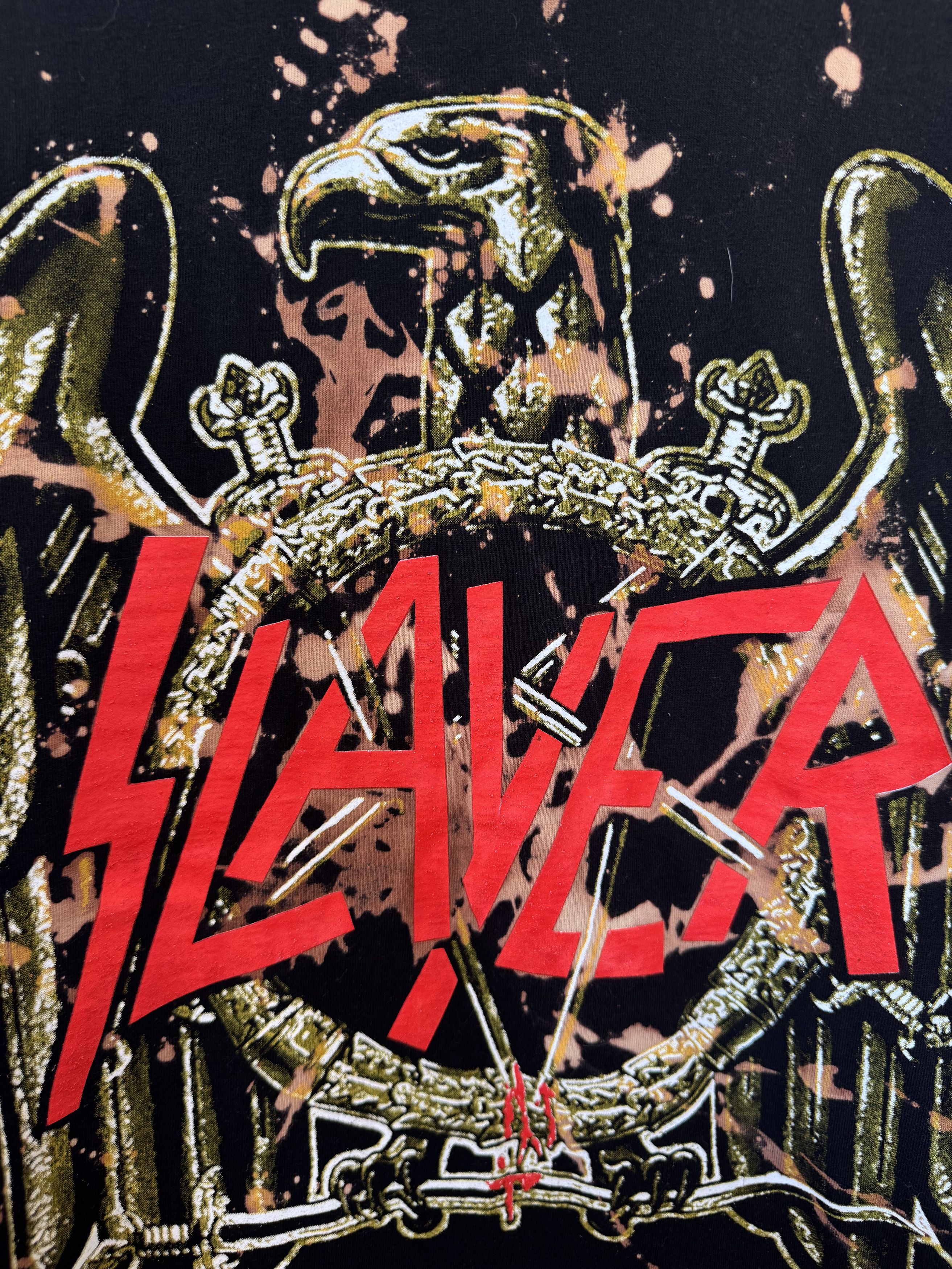 Slayer Tye Dye Band Tee Size US XL / EU 56 / 4 - 2 Thumbnail