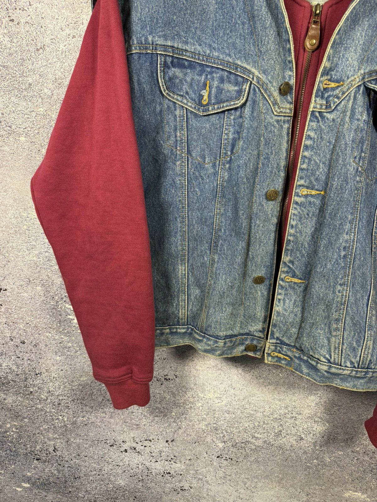 Vintage × Warner Bros All Folks Looney Tunes 1995 WB Hoodie Vest Jacket XL Denim Size US XL / EU 56 / 4 - 6 Thumbnail