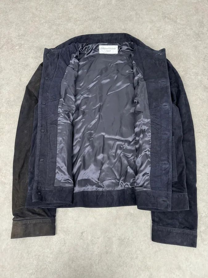 Vintage SS2022 Officine Generale Navy Suede Leather Buttoned Classy Jacket Size US L / EU 52-54 / 3 - 10 Thumbnail