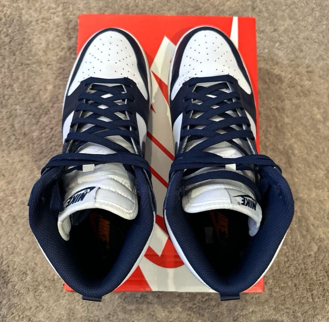 Nike Nike Dunk Hi Retro Championship Navy Size US 9.5 / EU 42-43 - 8 Thumbnail