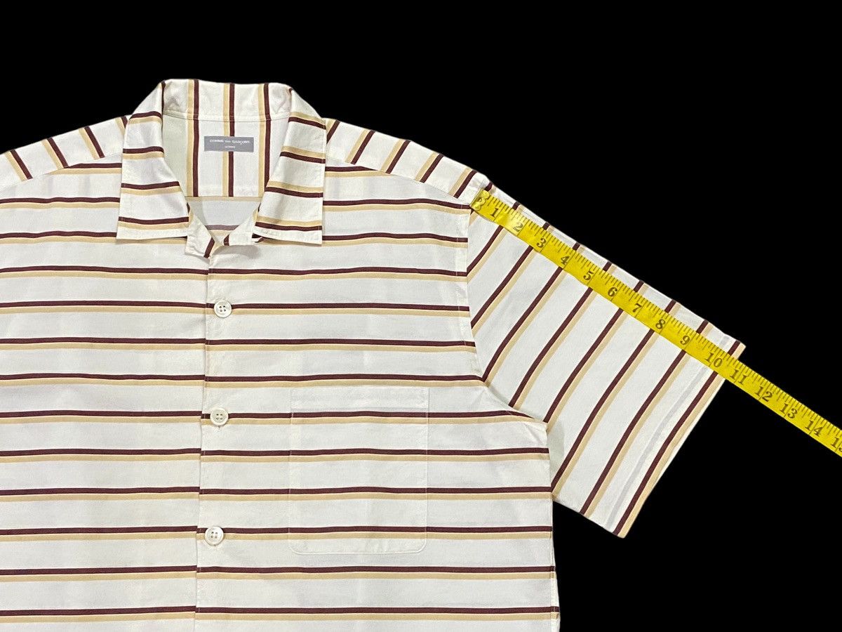 Comme des Garcons Homme AD 2002 Comme Des Garçons Homme Striped Shorts Sleeve Shirts Size US M / EU 48-50 / 2 - 7 Thumbnail