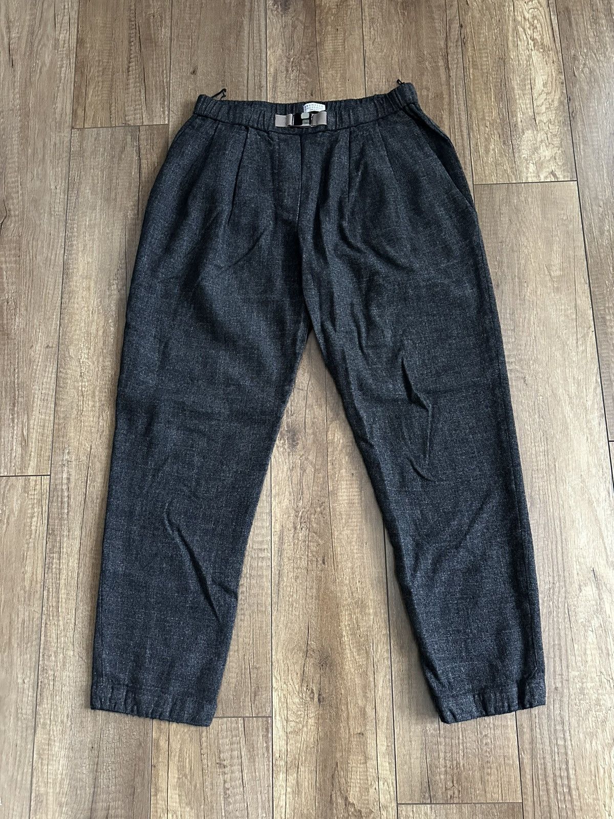 Brunello Cucinelli Brunello Cucinelli Wool Linen Trousers Pants Size 27" / US 4 / IT 40 - 2 Thumbnail