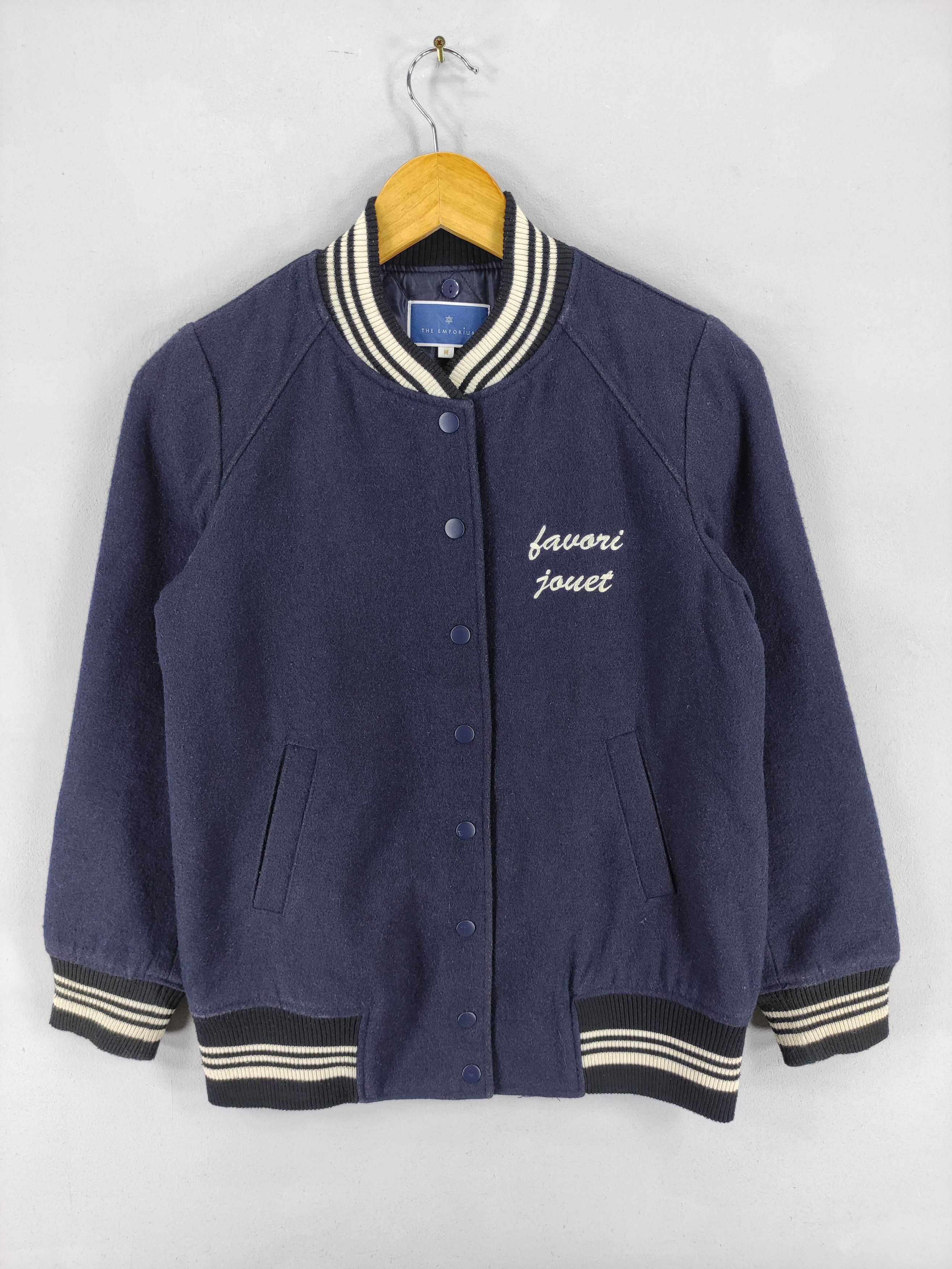 Japanese Brand Vintage The Emporium Varsity Wool Jacket Snap Button Size M / US 6-8 / IT 42-44 - 1 Thumbnail