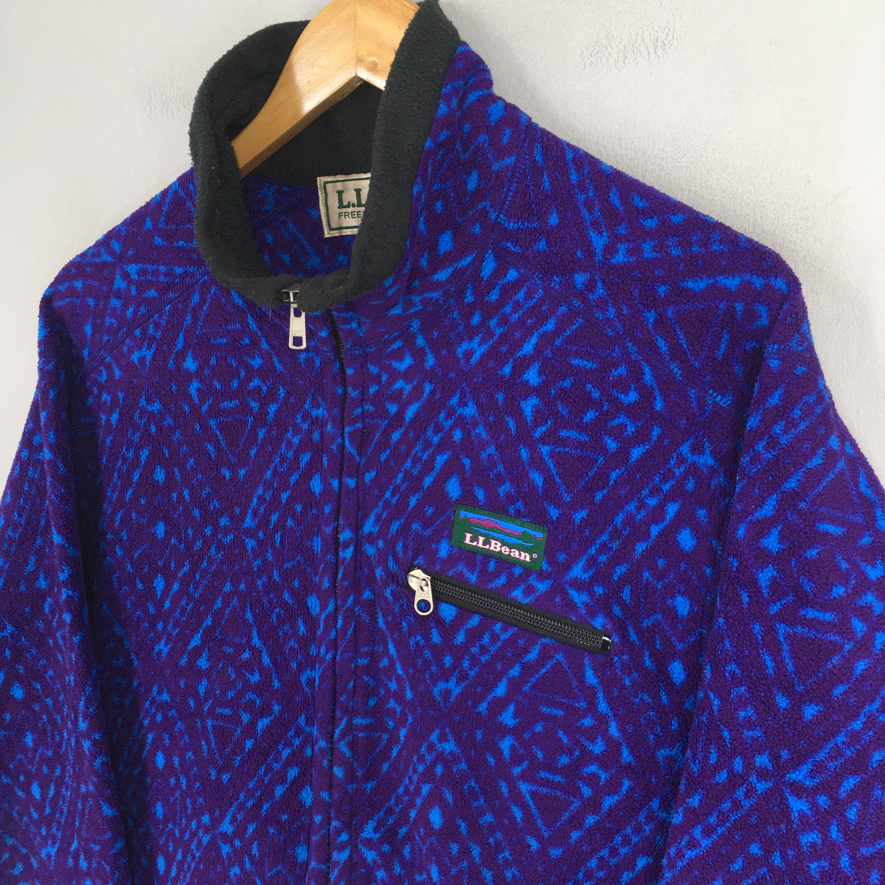 L.L. Bean × Vintage Vintage LL Bean Fleece Aztec Navajo Sweatshirt Medium Size US M / EU 48-50 / 2 - 3 Thumbnail