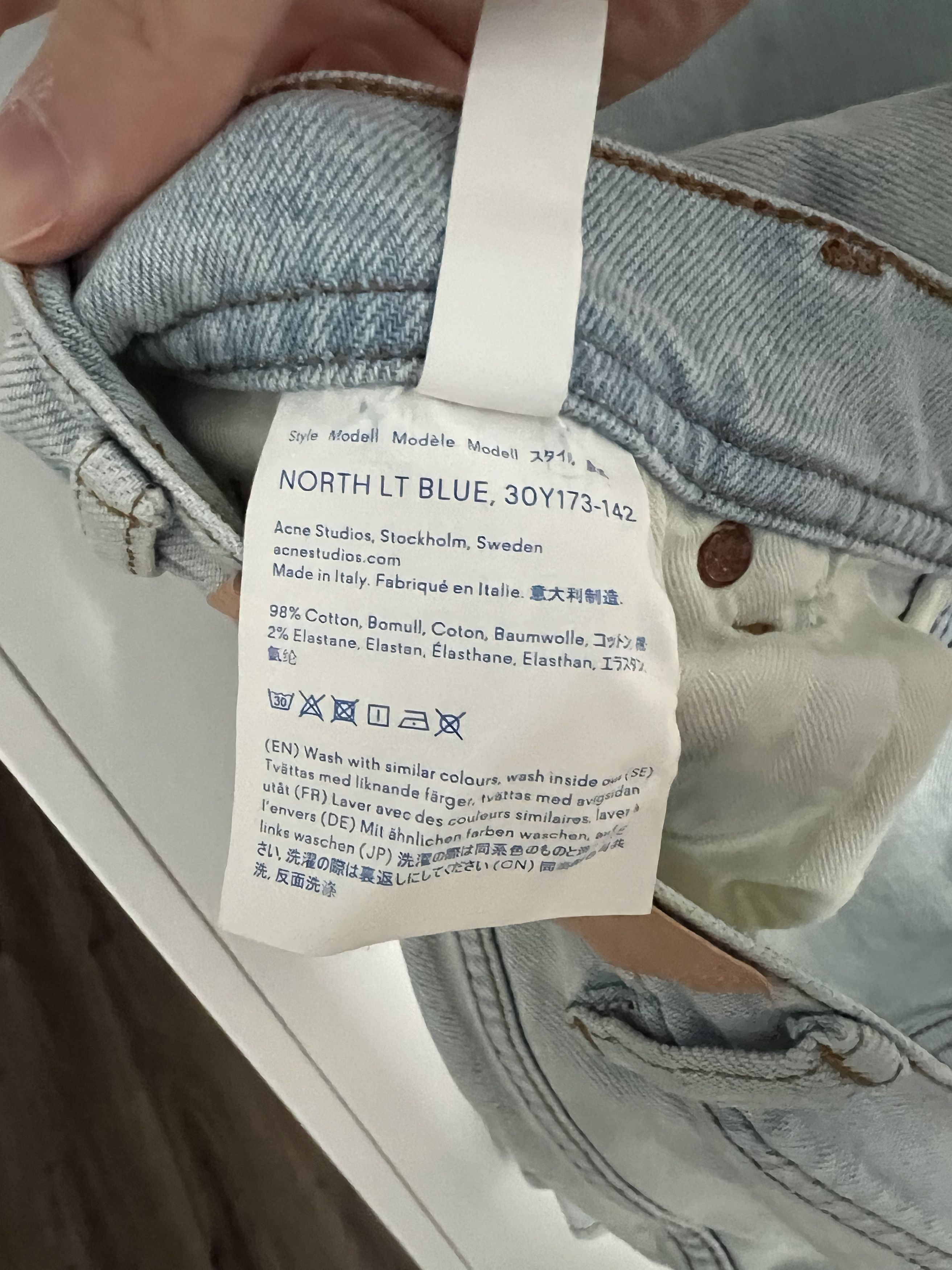 Acne Studios Bla Konst Jeans Size US 33 - 5 Thumbnail