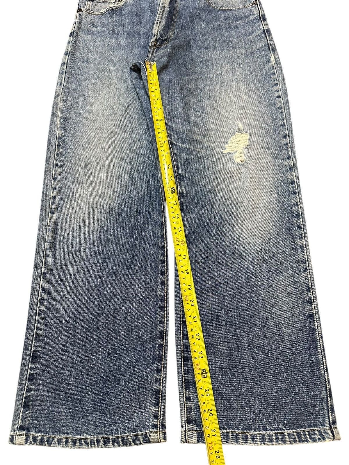 Evisu Vintage Elvis Presley Blue Faded Wash Distress Loose Jeans Size US 32 / EU 48 - 13 Thumbnail