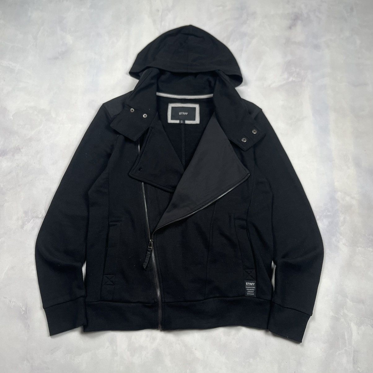 Japanese Brand Y2K Staff Asyimetric Bono Size US M / EU 48-50 / 2 - 1 Thumbnail