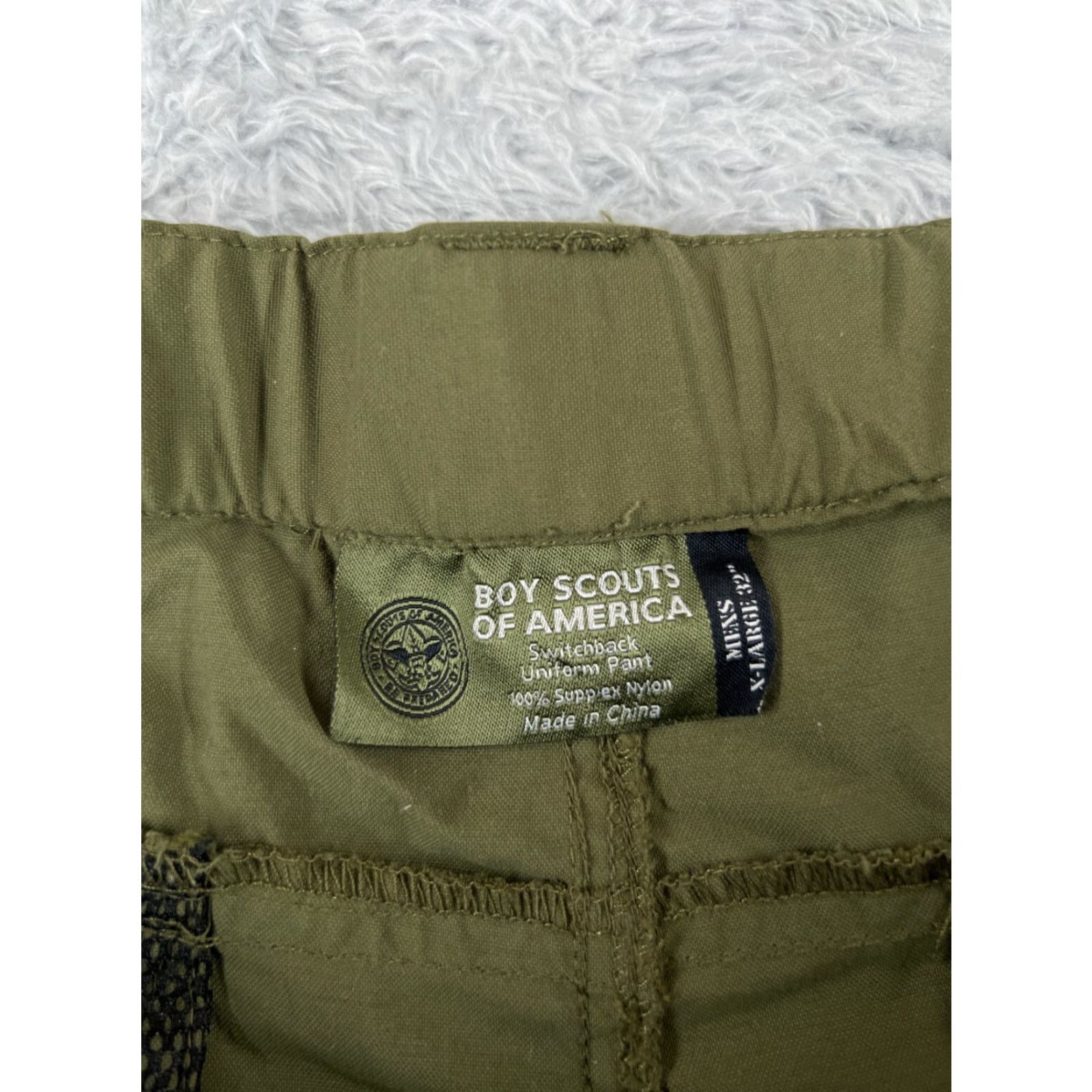 Vintage VINTAGE Boy Scouts Shorts Men XL Green Nylon Cargo Switchback Belted 42x8 READ Size US 36 / EU 52 - 7 Thumbnail
