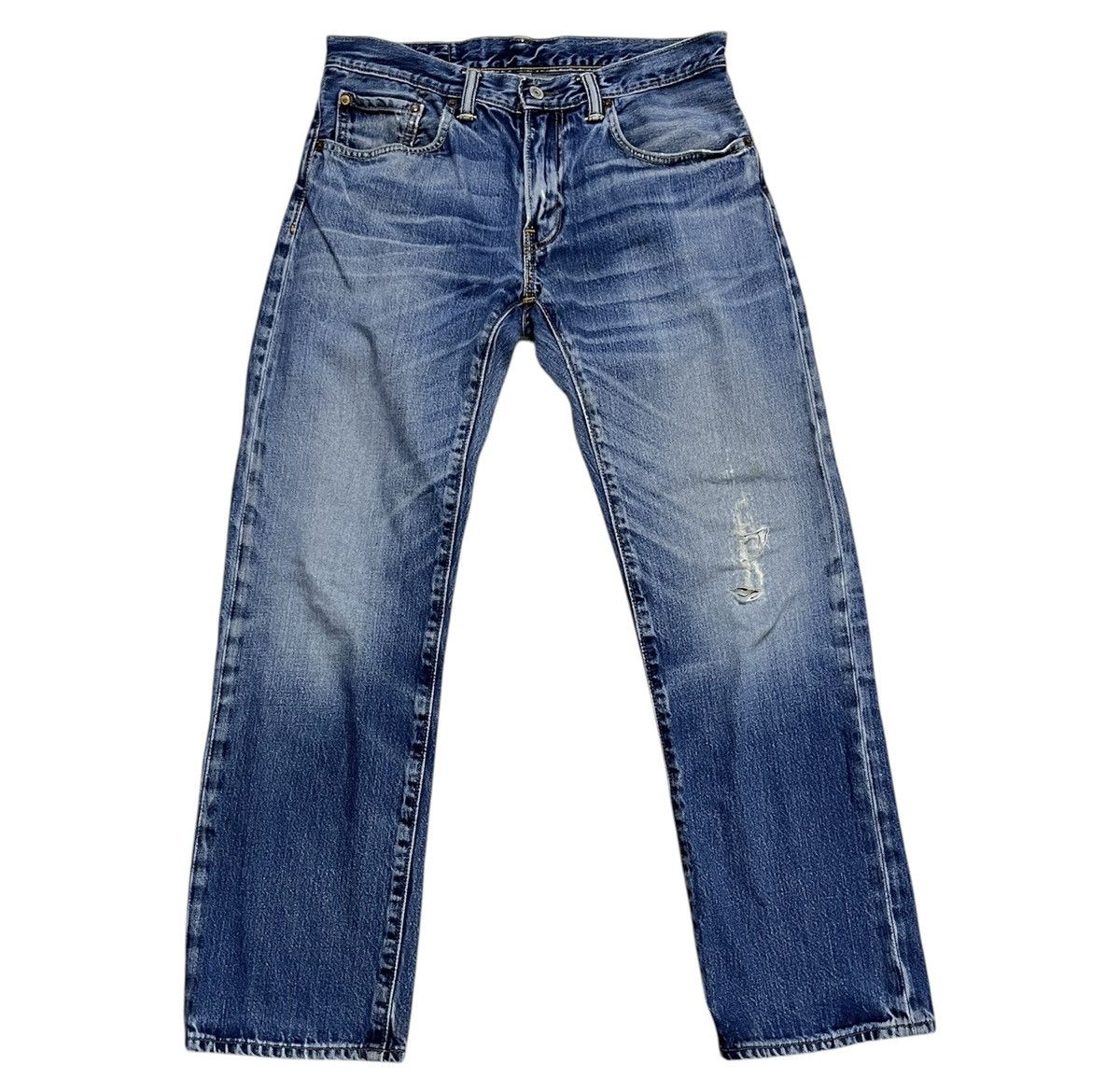 Jean × Levi's × Levi's Vintage Clothing Vintage Levis 502 Distressed Jeans Size US 31 - 1 Thumbnail