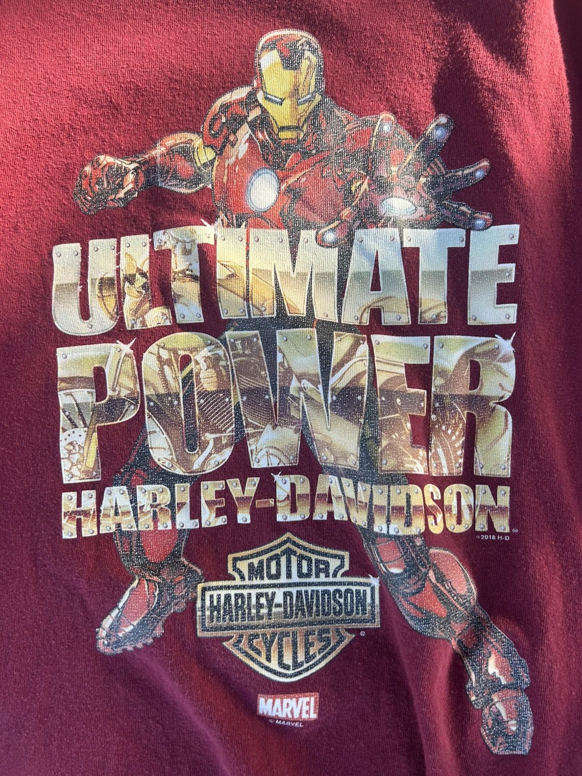 Harley Davidson × Vintage Rare Iron Man Harley Davidson Size US XL / EU 56 / 4 - 2 Thumbnail