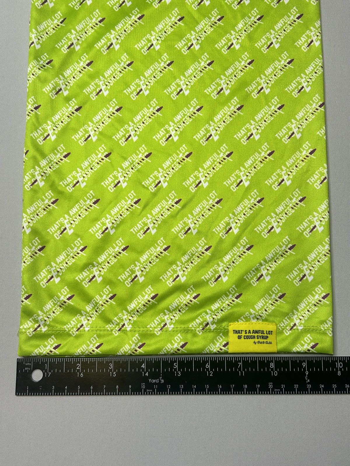 Awful Lot of Cough Syrup Awful Lot Of Cough Syrup Green Neck Gator Warmer Mask NWOT Size ONE SIZE - 3 Thumbnail